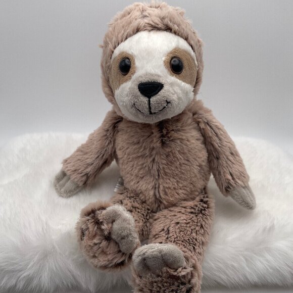 Kinder Sloth 10" Plush Brown Soft Fluffy Stuffie (SKU: 443TO) - Picture 3 of 9